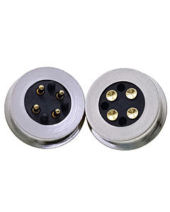 4P Magnetic Spring Loaded Pogo Pin Circular Polarised Connector Male Female
