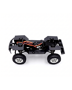 1/18 Scale 155mm Wheelbase Assembled 4WD RC Chassis with 2-Speed Gearbox & Wheels