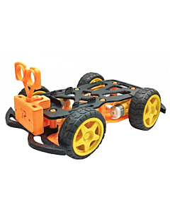 4WD Robot Chassis 3D Printed DIY Kit - Orange/Black Robotics Base