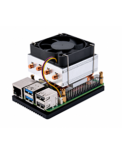 52 PI Raspberry Pi 5 Active Cooler with 5mm Copper Heat Pipe and PWM Fan