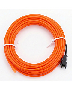 5M EL Wire Neon Light Flexible Rope Tube - Orenge (Waterproof)