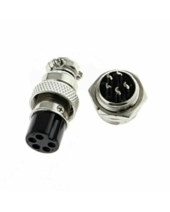 5 Pin GX16 Male Female Panel Mount Aviation Connector Plug