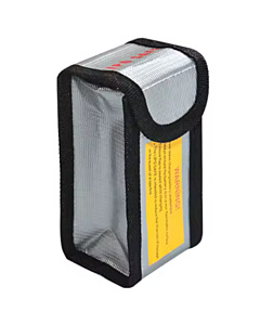 64x50x125mm Lithium Polymer Battery Fire and Water Resistant LiPo Li-ion Protection Bag Silver