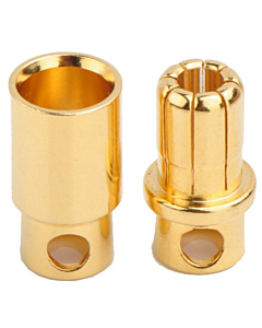 8mm Bullet Connectors Plug Male & Female for High Current Electronics Projects