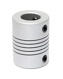 Flexible Shaft Coupler 8mm x 10mm - Aluminum Helical Coupling for CNC