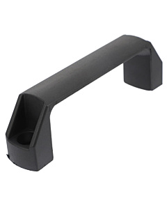 Industrial Nylon Pull Handle For Aluminium Profile- 90mm Hole Spacing (Black Plastic)