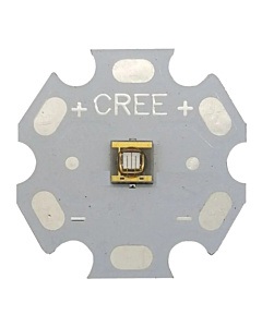 3W UV LED 395nm Ultraviolet - High Power UVA on 20mm Star PCB Heatsink
