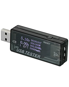 8-in-1 USB Tester - LCD Digital Multimeter for Voltage, Current, Power, mAh, and Wh