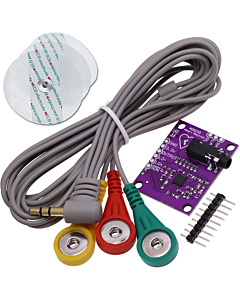 AD8232 ECG Sensor Module Heart Rate Pulse Kit with Leads and Electrodes