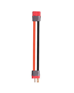 Amass T-Plug Extension Cable (Male to Female) - 10cm 14AWG Silicone Wire with Safety Sheath