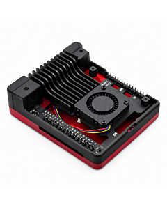 aneo Aluminum Alloy Cooling Case for Raspberry Pi 5 (Model 5B)  Black/Red Passive Heatsink Enclosure