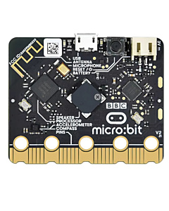 BBC Micro:Bit V2.2 Single Board Computer with Built-in Speaker, Microphone, and Touch Sensor