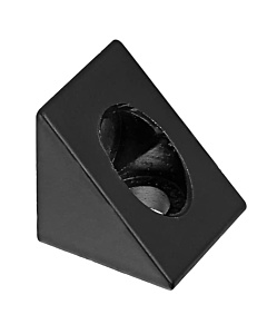 Black 90° Corner Connector Bracket for 2020 V-Slot Aluminum Profile