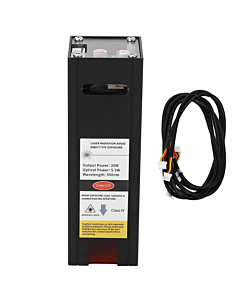 20W Diode Laser Module - 5.5W Optical Power 450nm Wavelength for CNC Engraving