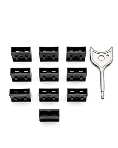 USB Type-A Port Blocker Security Lock with Metal Extraction Key 