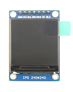 1.3" 240x240 IPS TFT LCD Display Module - Full RGB, ST7789, 7-Pin SPI