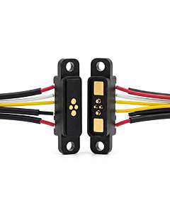 4-Pin 5A Magnetic Pogo Pin Connector Male & Female Set with 15cm Cable