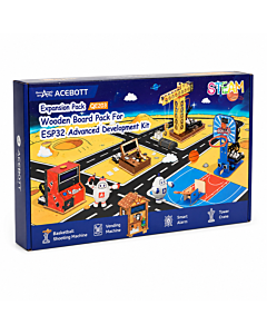 ACEBOTT QE203 Wooden Board Expansion Pack for QE202 ESP32 Advanced Development Kit (Wooden Parts Only)