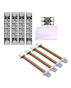 SpeedyBee WS2812 Addressable RGB LED Kit - 4x Arm Strips with Standalone Control Module