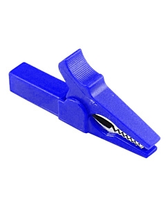 Alligator Clip Blue 55mm Copper Insulated Crocodile Opening 10mm for Banana Plug 4mm