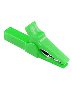 Alligator Clip Green 55mm Copper Insulated Crocodile Opening 10mm for Banana Plug 4mm