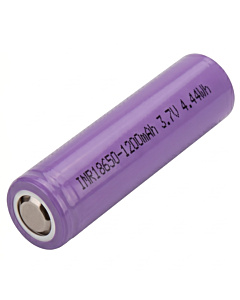 IMR 18650 3.7V 1200mAh Lithium-Ion Battery (4.44Wh) - Flat Top