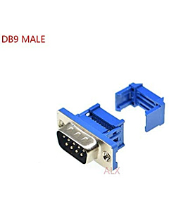 DB9 Male 9 Pin D-SUB FRC Crimp Connector