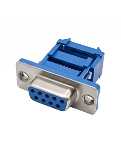 DB9 Female IDC Crimp Connector for Flat Ribbon Cable