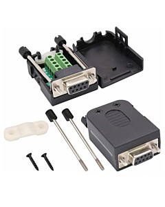 DB9 Female to Screw Terminal Breakout with Case