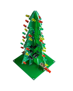 DC 5V Colourful Christmas LED Tree with Acrylic Case Electronic Unassembled Soldering DIY Kit
