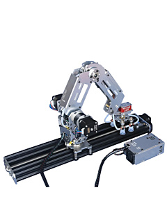3 DOF Multi Axis Programming Robotic Arm with Quad Vacuum Suction Cups Sliding Table Unassembled DIY Kit