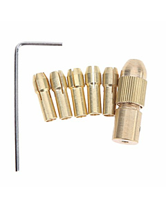 Brass Electric Drill Chucks and Drill Bits Set for DIY