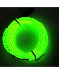 EL 5M  Dance Party Decor Light Neon LED Lamp Flexible Rope Tube Waterproof  Strip-Lemon