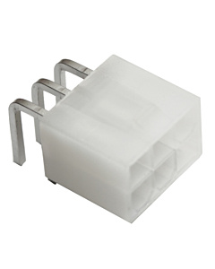Molex 6-Pin Dual-Row Right Angle - Through Hole Locking Ramp Shrouded Header - 3.96mm Pitch
