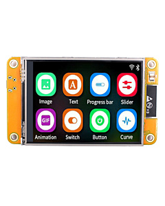 2.8" LCD Touch Display with ESP32 Development Board - WiFi/BT IoT HMI Module