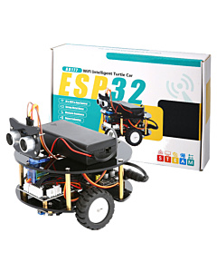 ESP32 Intelligent Smart Turtle Car Kit V2.0 WiFi & Bluetooth Robot with Obstacle Avoidance & Line Following