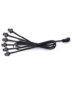 Flexible 6-in-1 Splitter Cable Connector for EL Wire - Multi-Port Power Extension
