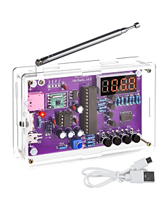 FM Radio 87.5MHz~108MHz Electronic Unassembled DIY Kit