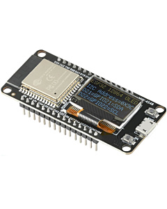 ESP32-WROOM-32 Development Board with 0.96" OLED Display & Battery Interface