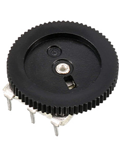 B103 10kΩ Dial Potentiometer - 16mm Thumbwheel (3-Pin Single-Gang)