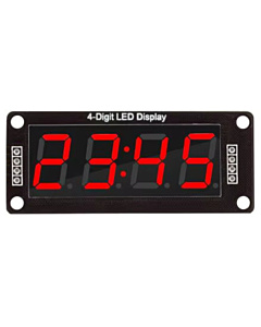 TM1637 0.56" 4-Digit 7-Segment LED Display Module - Red with Clock Colon