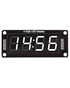 TM1637 0.56" 4-Digit 7-Segment LED Display Module - White with Clock Colon