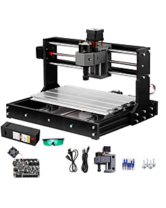3018 Pro Desktop CNC Router & 20W Laser Engraver - 2-in-1 DIY Kit (5.5W Optical Power)