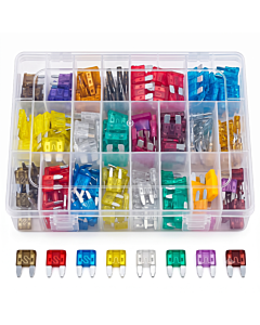 300-Piece Automotive Blade Fuse Assortment Kit 2A to 40A Mini & Standard Fuses