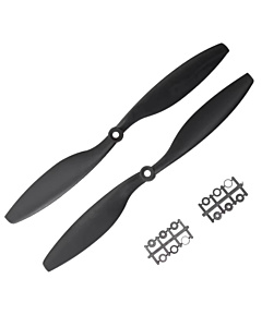 Gemfan 9047 Carbon Fiber Nylon Propellers - 9x4.7 Inch CW+CCW Pair for Multi-Rotor