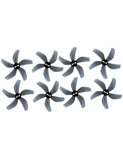 Gemfan D51 5-Blade 2-Inch Cinewhoop Propellers - 1.5mm T-Mount Grey 4CW + 4CCW