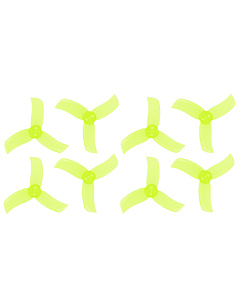 Gemfan Hulkie 2040 3-Blade 2-Inch Propellers - Yellow 4CW + 4CCW