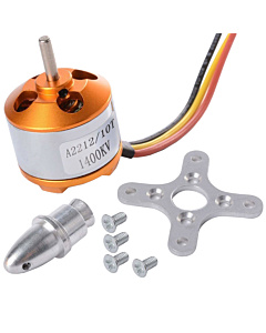 A2212 2700KV Ultra-Speed Brushless Outrunner Motor - Bare Tinned Wires with X-Mount & Prop Adapter