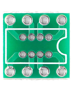 DIP8 to SOP8 Adapter Board - 1.27mm to 2.54mm "Reverse" Converter PCB