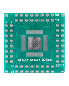 QFN56 QFN64 to DIP Adapter PCB - 0.5mm Double-Sided Converter